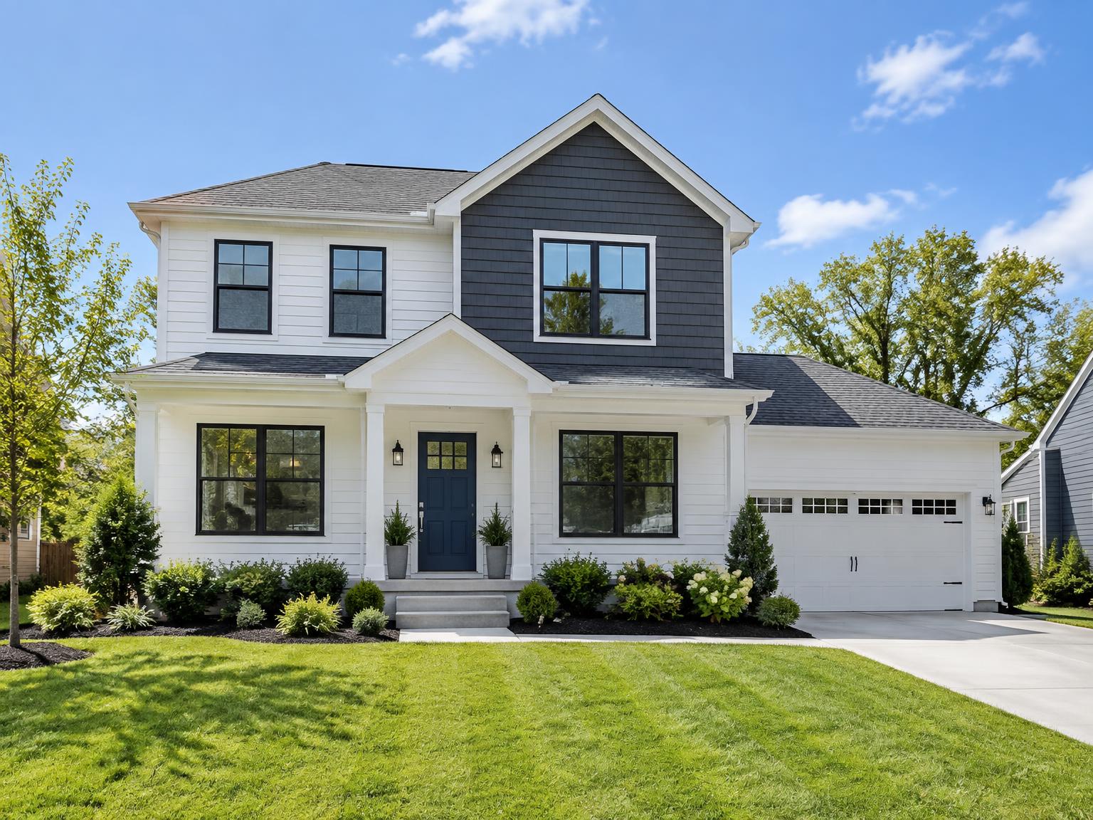 A renovated two-story home after a flip